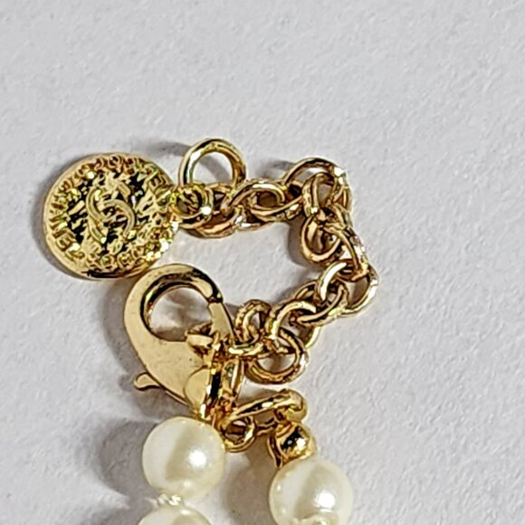 Chanel 100th Anniversary Faux Pearl Necklace & Bracelet Set  CC Logo  Gift - Picture 10 of 13